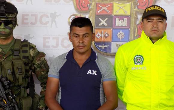 Captura de Francisco Javier Imbachí, alias Granada, cabecilla del Eln en el sur del Cauca. FOTO EXTERNOS COLPRENSA
