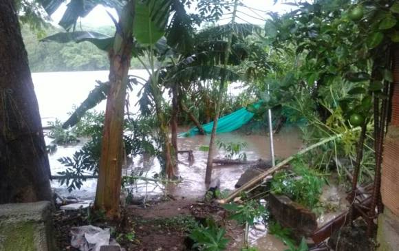 Inundaciones en La Pintada. FOTO CORTESÍA