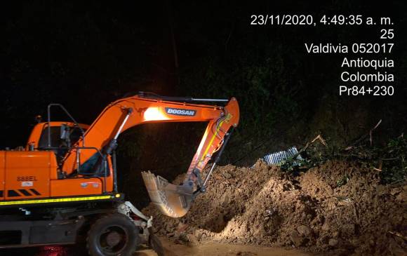 Emergencia por lluvias en la vereda Cachirime, en Puerto Valdivia (Valdivia). FOTO INVÍAS