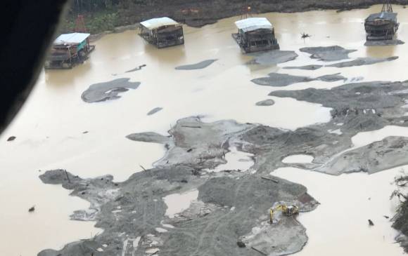 El operativo se realizó en el río Quito.