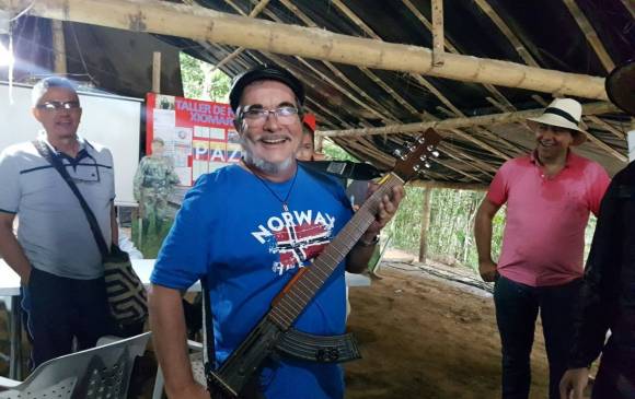 El pasado martes Rodrigo Londoño Echeverri, alias “Timochenko” estuvo en la dejación de las armas de las Farc. FOTO colprensa