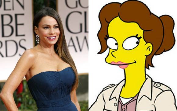 Sofía interpretará en un capítulo a la profesora Mrs. Berrera. FOTO Reuters / Los Simpson