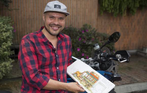 El dibujante de la moto retrata a Antioquia