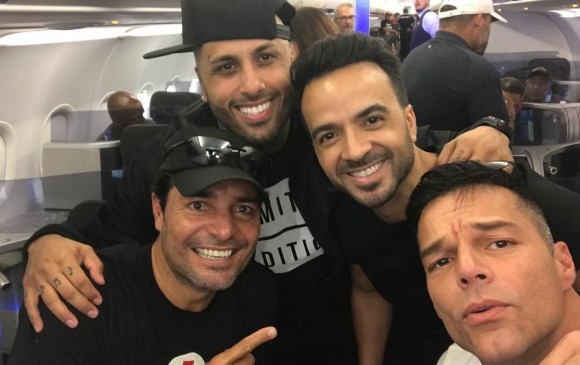 Chayanne, Nicky Jam, Luis Fonsi y Ricky Martin partieron hacia Puerto Rico para ayudar al país en medio de la tragedia vivida por los huracanes Irma y María. FOTO Instagram Nicky Jam.