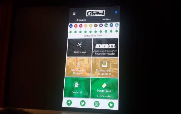 Así luce la pantalla de inicio de la aplicación que aún está en estructuración. 