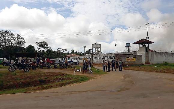 Esta es la cárcel de Altamira, en el estado de Pará, donde se presentó un motín carcelario ayer que acabó con la vida de 52 reclusos. 16 fueron decapitados. FOTO efe