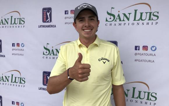 El antioqueño celebra así su cuarto título del año, el segundo en menos de un mes. FOTO TOMADA DE @PGATOURLA 