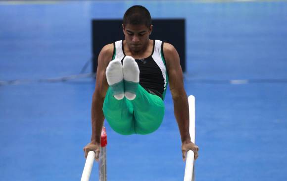 El antioqueño Carlos Orozco ratificó su buen momento deportivo en el Campeonato Nacional: oro en salto. FOTO Manuel Saldarriaga