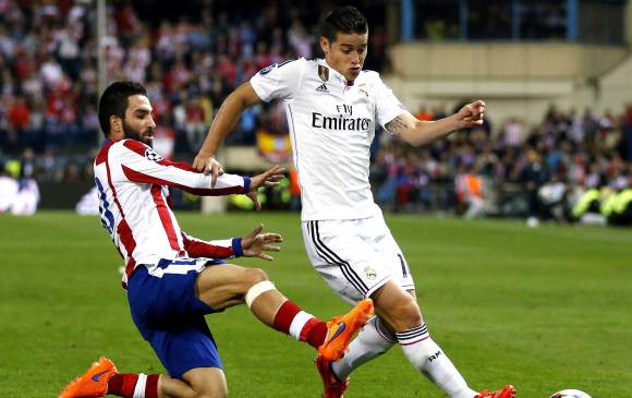 El colombiano James Rodríguez contó con dos de las opciones más claras del su equipo. FOTO AP