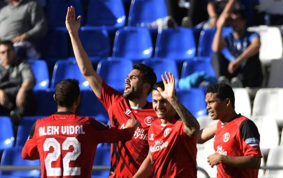 Vitolo fue la gran figura del compromiso al marcar un doblete y provocar un autogol. FOTO AFP