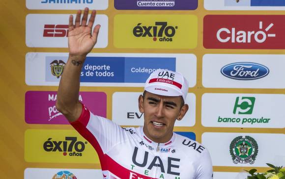 Molano, ganador de una etapa en el pasado Tour Colombia, tuvo que terminar intempestivamente su primera gran vuelta. FOTO: JUAN ANTONIO SÁNCHEZ