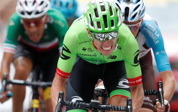Rigoberto Urán corriendo en el Tour de Francia. FOTO REUTERS