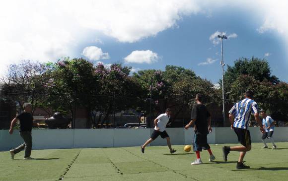 Los integrantes del equipo de Centro Día practicando para la final de la Copa América de San Antonio. FOTO Miguel ángel López
