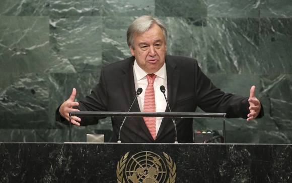 António Guterres es desde este domingo, el nuevo secretario general de la ONU. FOTO AP