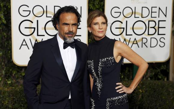 El director mexicano en la entrega de los Globo de Oro. FOTO Reuters