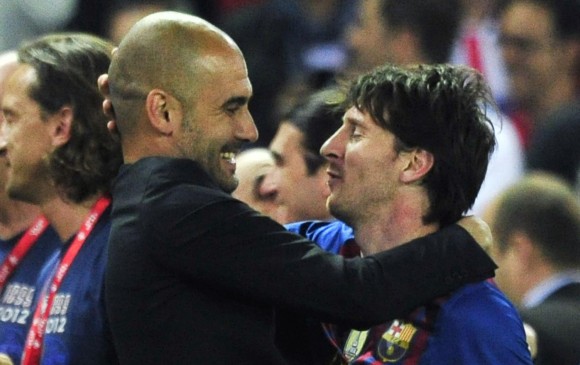 Pep Guardiola dirigió al Barcelona entre 2008 y 2012, en esos años convirtió a Messi en una de las figuras del club. FOTO Afp