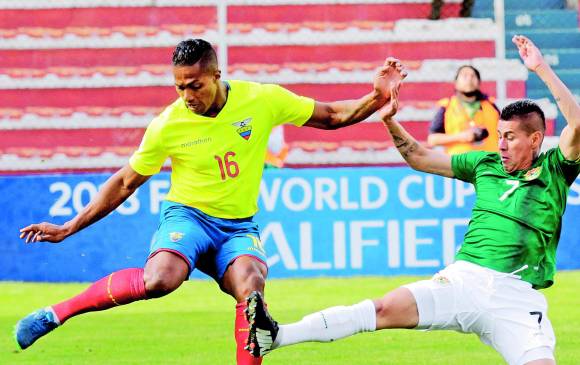 Luis Antonio Valencia, asistidor en tres de los cinco goles que marcó Ecuador en esta doble fecha eliminatoria. FOTO reuters