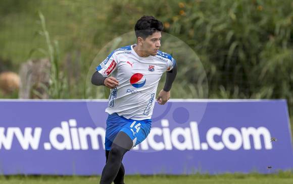 Germán Ezequiel Cano, goleador del DIM, no estuvo en el juego de ida debido a una lesión. Él y sus compañeros deben tener afinada la puntería hoy en el Atanasio Girardot. FOTO Juan a. Sánchez