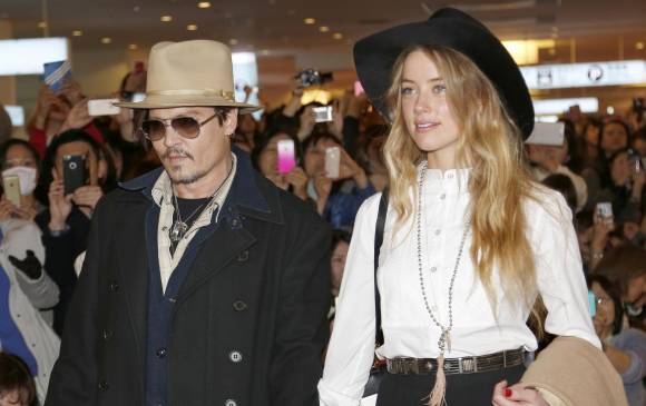 Depp, de 51 años, y su esposa Amber Heard, de 29. FOTO AP