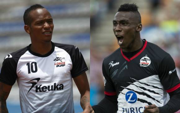 Luis y Julián Quiñones los jugadores colombianos que no seguirán en el club Lobos Buap del fútbol mexicano. FOTO TOMADA DE FACEBOOK