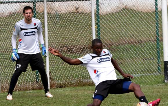 Silva y Mosquera, en una de las prácticas. FOTO julio c. herrera