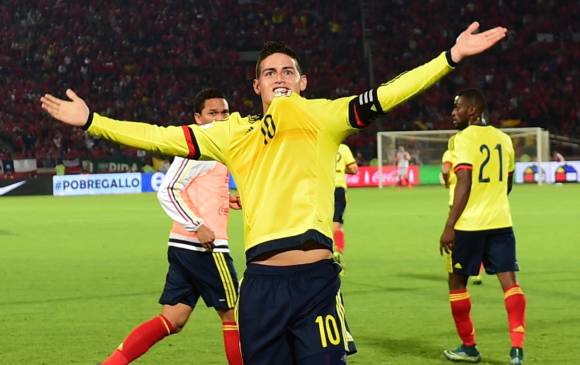 Con una anotación importantísima regresó James Rodríguez a la Selección. Pese a que le falta nivel, marca diferencia. FOTO afp