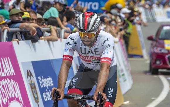 Fernando Gaviria lamenta no haber podido ganar en su natal La Ceja, pero sigue siendo gran referente. FOTO Juan A. Sánchez 