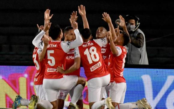 Santa Fe terminó líder la fase de todos contra todos de la Liga Betplay con 40 puntos. FOTO COLPRENSA