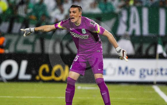 El arquero argentino Franco Armani será el gran ausente en Nacional para el clásico paisa. FOTO Jaime Pérez 