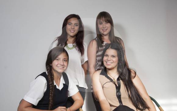 Jóvenes talento 2015: Mariana Correa, Luisa Fernanda Barrera, Carolina Castro, Maria José Vélez. FOTO EDWIN BUSTAMANTE