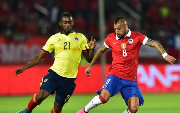 Jackson Martínez fue titular en el partido ante Chile. FOTO: AFP
