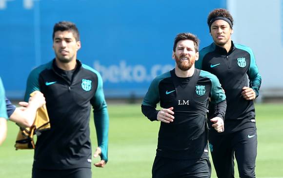 Barcelona depositará toda su confianza en el tridente: Messi, Neymar y Suárez. FOTO REUTERS
