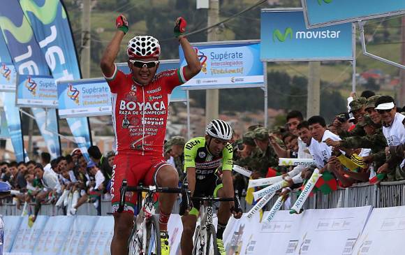 Wílmer Rodríguez, ganador de la etapa 2 de la Vuelta a Colombia. FOTO JULIO CÉSAR HERRERA