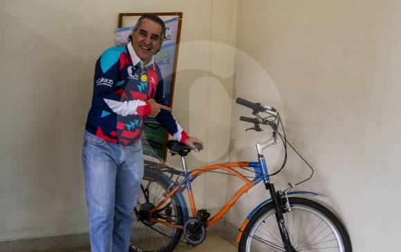 Luis Fernando Valencia sumará su sexta participación en el Ciclopaseo del Clásico. No se cambia por nadie. FOTO JULIO HERRERA
