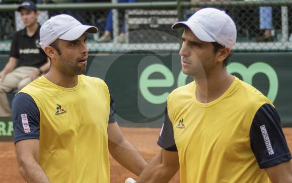Juan Sebastián Cabal y Robert Farah, equipo de dobles de Colombia. FOTO RÓBINSON SÁENZ