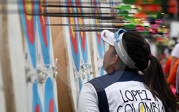 Sara López viene de lograr tres medallas de oro en los Juegos Suramericanos en Cochabamba. FOTO JULIO CÉSAR HERRERA