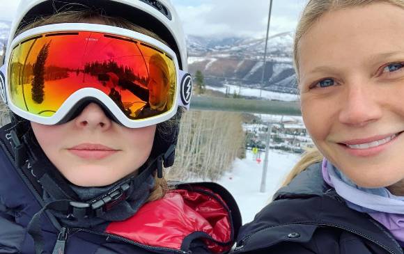 Gwyneth Paltrow y su hija de 15 años, Apple Martin. FOTO instagram de la actriz