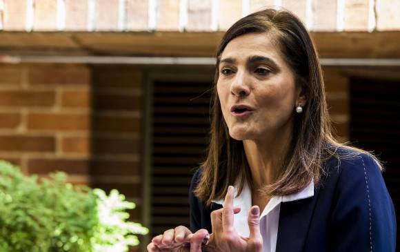 Ministra de Transporte, Ángela María Orozco. FOTO: Julio César Herrera Echeverri. 