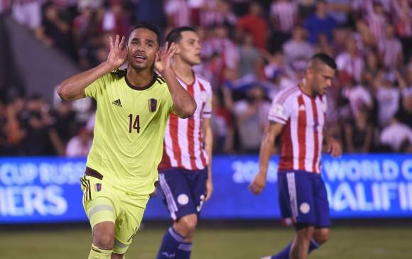 A pesar de la victoria en Barranquilla del pasado jueves, Paraguay se quedó por fuera de Rusia 2018. FOTO AFP