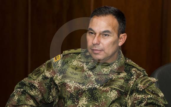 El general Jorge Horacio Romero se encontraba al frente del Comando de Apoyo de Acción Integral. De la IV Brigada de Medellín fue trasladado a la III División en el Cauca. FOTO Julio César Herrera