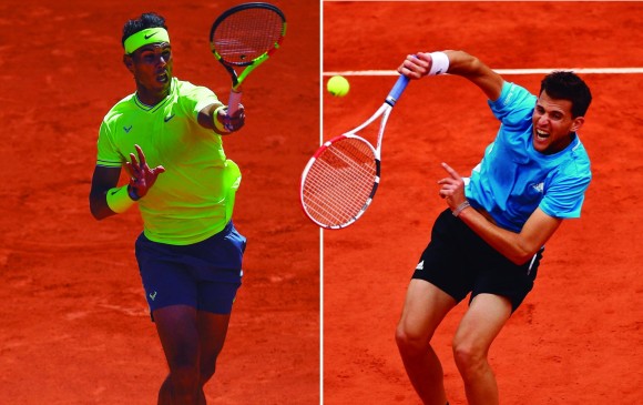 Rafael Nadal y Dominic Thiem, dos jugadores que encarnan el presente del tenis mundial. El español suma experiencia (33 años, 17 títulos de Grand Slam, incluyendo 11 en Francia) y el austriaco, el hombre del futuro (25 años, dos semifinales grandes). FOTOs reuters