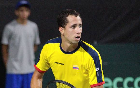 Daniel Galán, quien nació en Bucaramanga, es una de las nuevas revelaciones del tenis nacional. FOTO colprensa