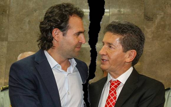 El alcalde de Medellín, Federico Gutiérrez, invitó al gobernador, Luis Pérez Gutiérrez, a trabajar en armonía con la Alcaldía y el Área Metropolitana. FOTO Jaime Pérez