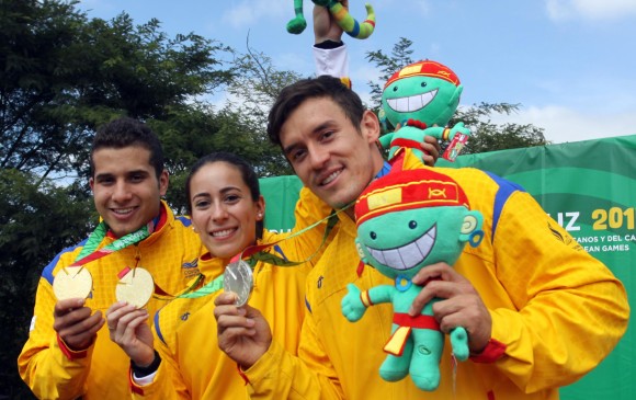 La medallista olímpica Mariana Pajón encabezó el equipo de BMX y obtuvo oro. FOTO COLPRENSA