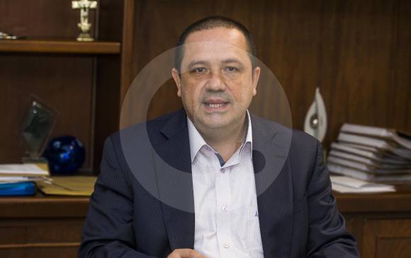Jesús Eugenio Bustamante, gerente del Hospital General de Medellín. FOTO JULIO CÉSAR HERRERA