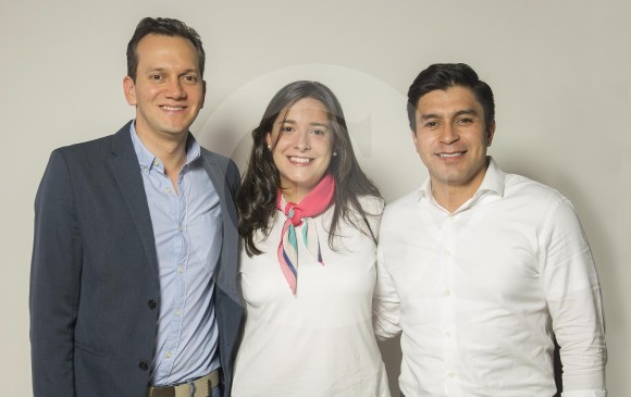 En dos semanas uno de ellos será el candidato del uribismo a la Alcaldía de Medellín 2020 - 2023. De izquierda a derecha: Alfredo Ramos, Ana Cristina Moreno y Jaime Mejía. FOTO carlos velásquez