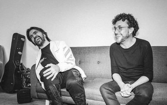 Juanes y Andrés Cepeda se encontraron luego de 20 años. FOTO: @andrescepeda