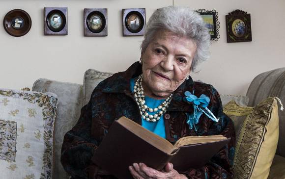 Alicia Giraldo, cumplió 100 años en 2017. Fue historiadora, socióloga y psicóloga.Foto: Julio César Herrera Echeverri