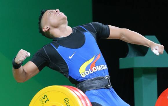 Luis Javier Mosquera tiene 24 años y es una de las figuras jóvenes de las pesas del país. Actual medallista de bronce de los Olímpicos. Ha competido en 62, 69, 73 y ahora en 67. FOTO Cortesía IWF