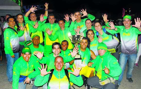 En Marinilla, Medellín llenó los dedos de su mano con los 10 títulos. FOTO cortesía